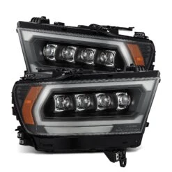19-24 Ram 1500 (MK II 2500 Style) NOVA-Series LED Projector Headlights Black