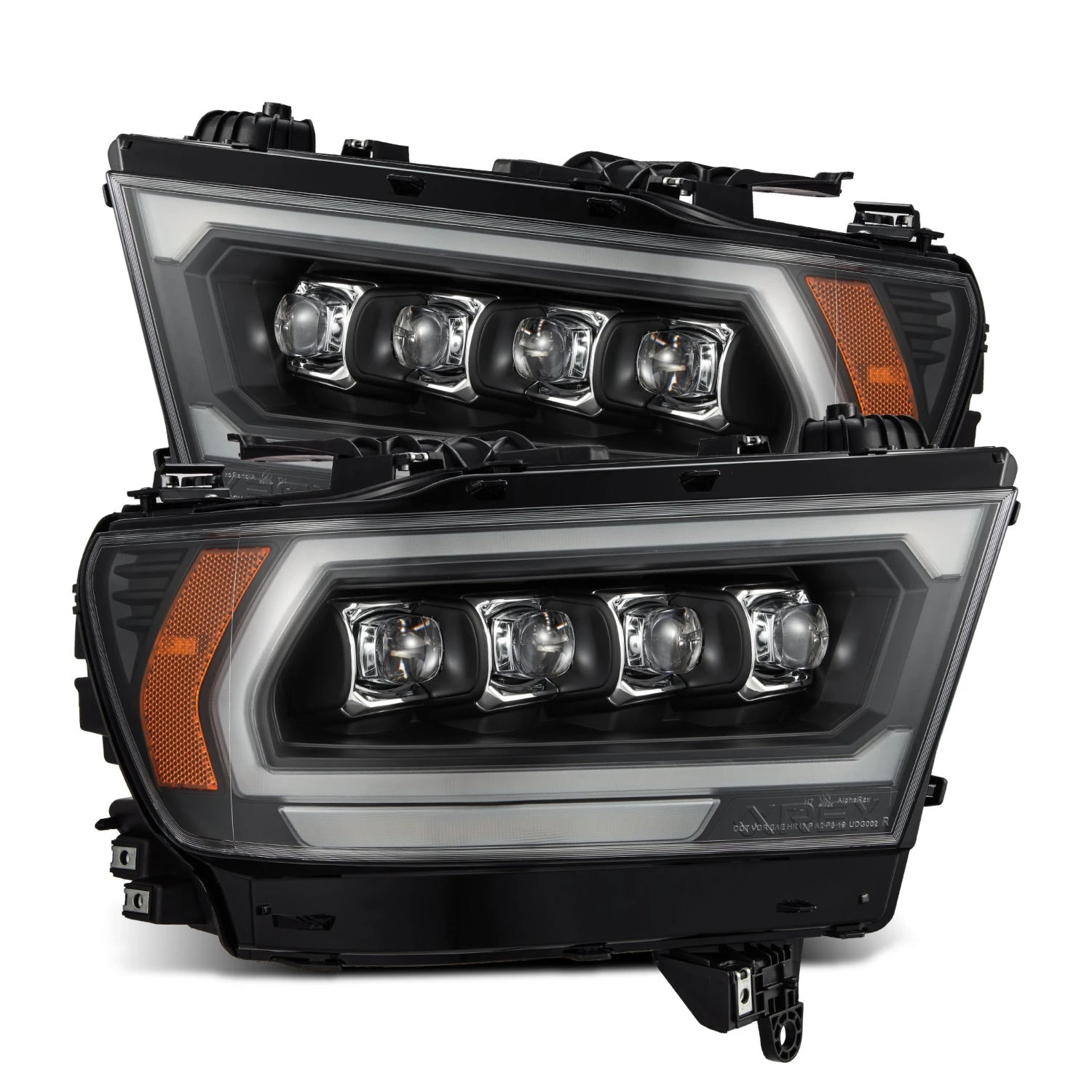 19-24 Ram 1500 (MK II 2500 Style) NOVA-Series LED Projector Headlights Black 3 19-24 Ram 1500 (MK II 2500 Style) NOVA-Series LED Projector Headlights Black