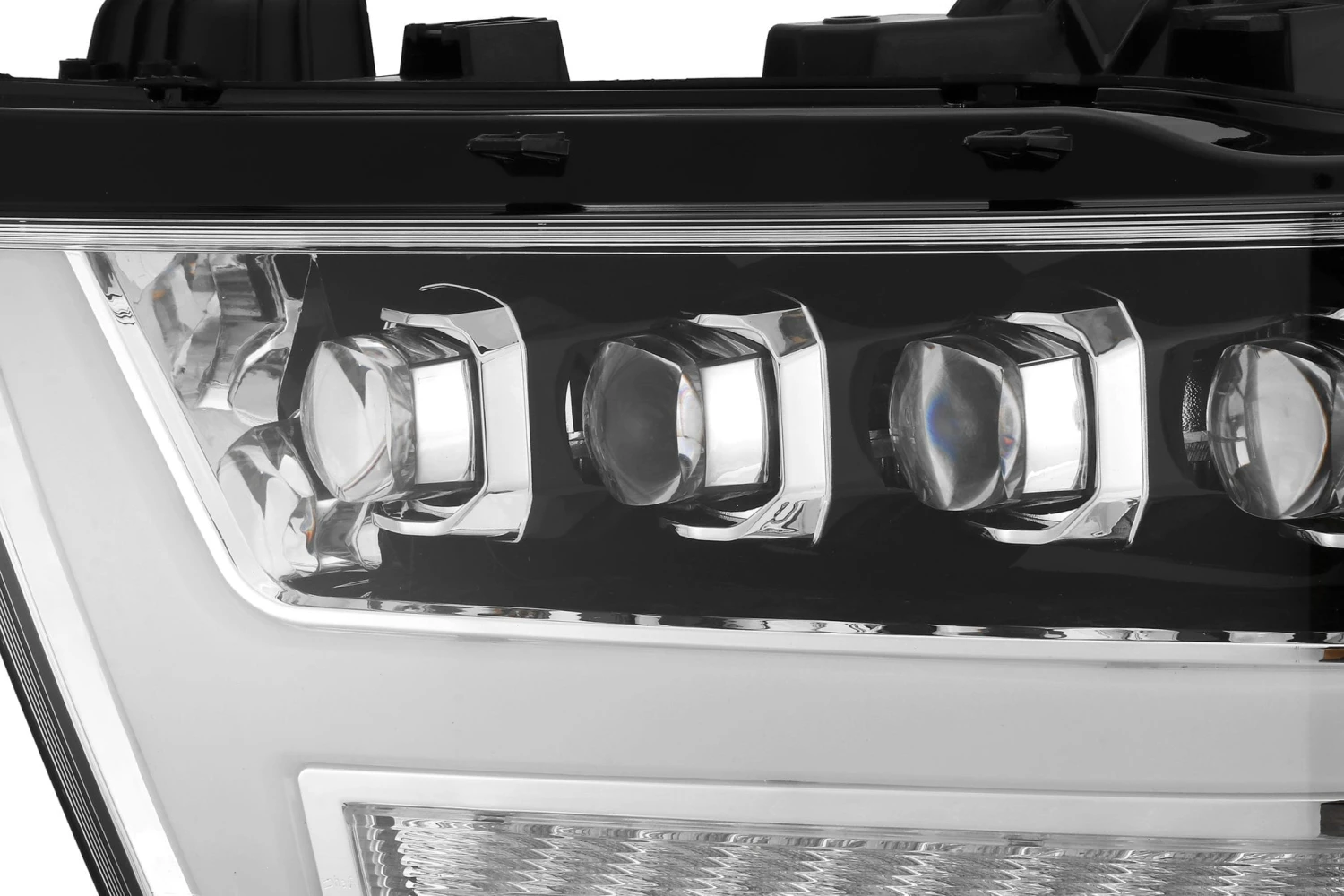 19-24 Ram 1500 NOVA-Series LED Projector Headlights Chrome 4 19-24 Ram 1500 NOVA-Series LED Projector Headlights Chrome - Image 2