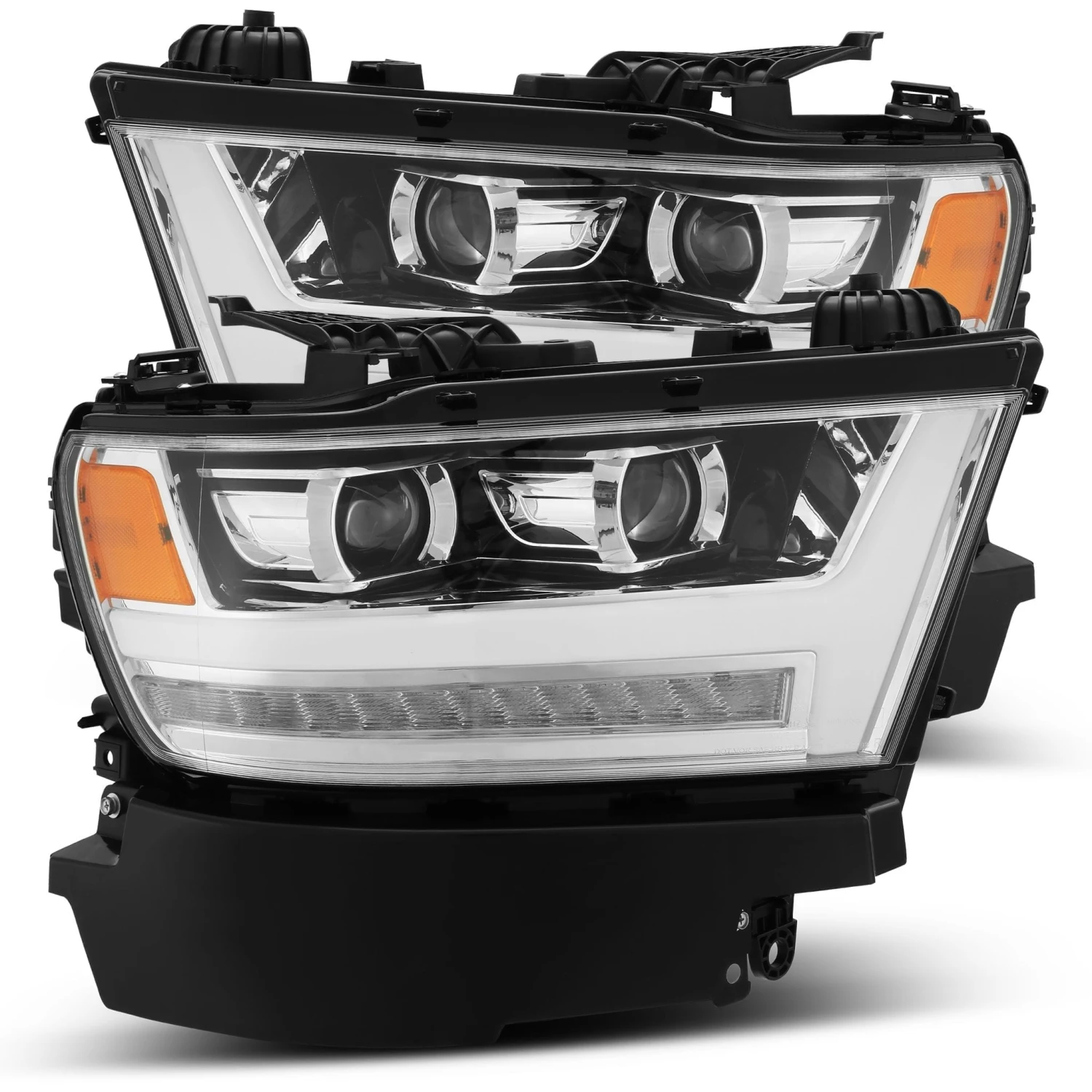 19-24 Ram 1500 PRO-Series Halogen Projector Headlights Chrome 3 19-24 Ram 1500 PRO-Series Halogen Projector Headlights Chrome