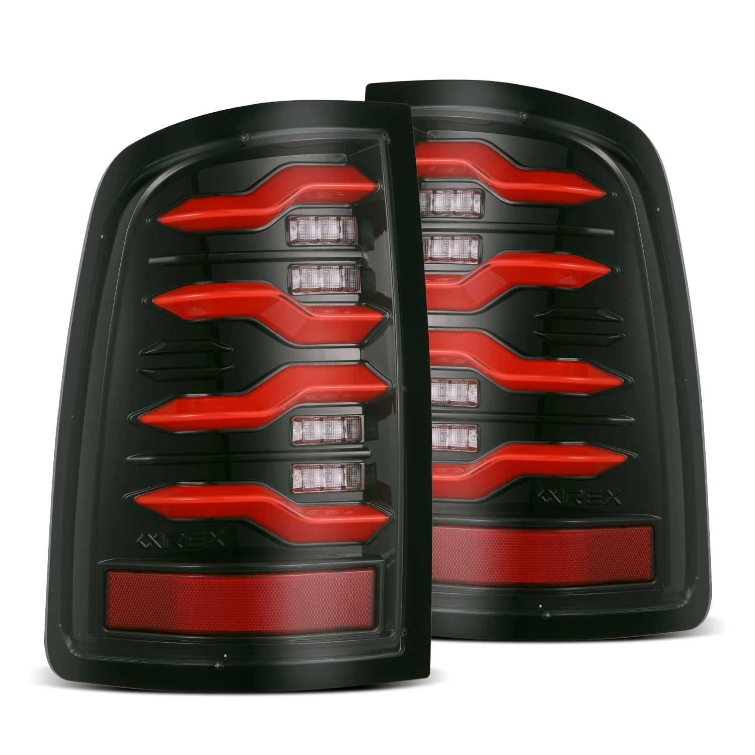 19-24 Ram 2500/3500 LUXX-Series LED Tail Lights Black-Red 3 19-24 Ram 2500/3500 LUXX-Series LED Tail Lights Black-Red