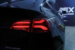 20-24 Tesla Model Y (With Stock Amber Turn Signal) PRO-Series LED Tail Lights Red Smoke -Car Light Shop 20 24 tesla model y with stock amber turn signal pro series led tail lights red smoke 607049