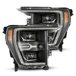 21-23 Ford F150 / 21-23 Ford F150 Raptor LUXX-Series LED Projector Headlights Black