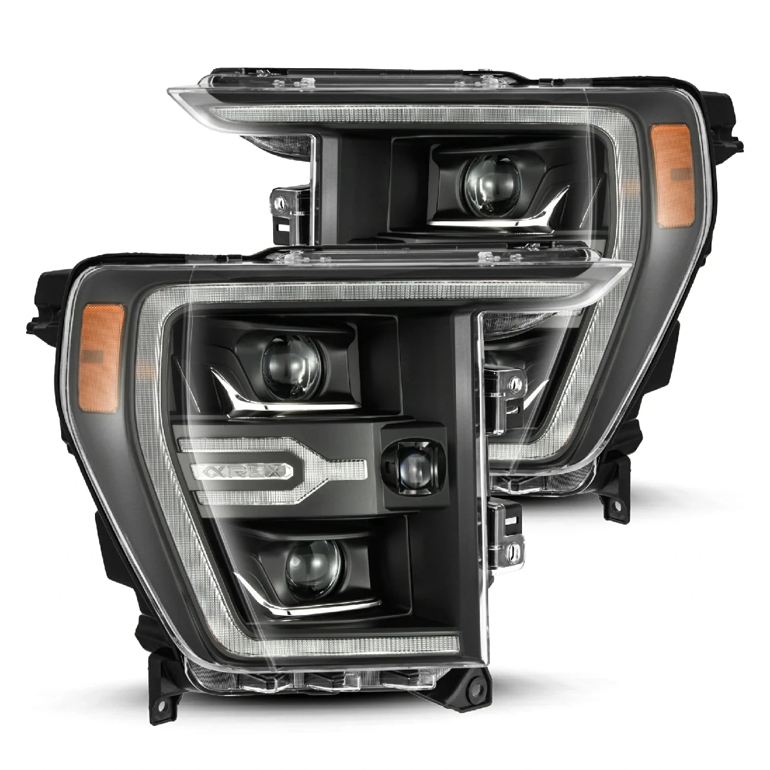 21-23 Ford F150 / 21-23 Ford F150 Raptor LUXX-Series LED Projector Headlights Black 3 21-23 Ford F150 / 21-23 Ford F150 Raptor LUXX-Series LED Projector Headlights Black