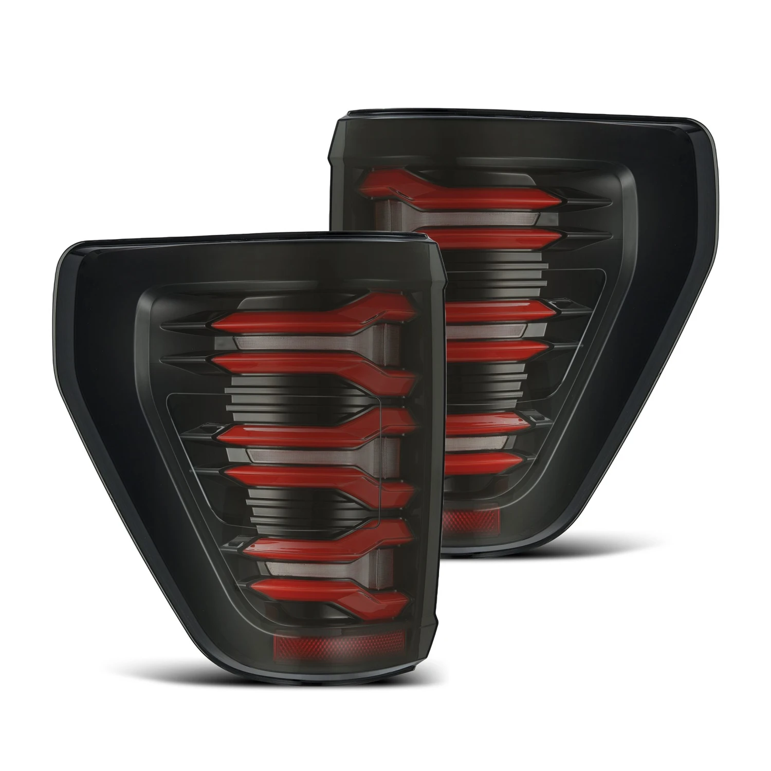 21-23 Ford F150 LUXX-Series LED Tail Lights Black-Red 3 21-23 Ford F150 LUXX-Series LED Tail Lights Black-Red