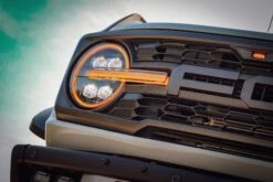 21-24 Ford Bronco / 22-24 Bronco Raptor NOVA-Series LED Projector Headlights Black -Car Light Shop 21 24 ford bronco 22 24 bronco raptor nova series led projector headlights black 277996