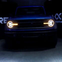 21-24 Ford Bronco / 22-24 Bronco Raptor NOVA-Series LED Projector Headlights Black -Car Light Shop 21 24 ford bronco 22 24 bronco raptor nova series led projector headlights black 961890
