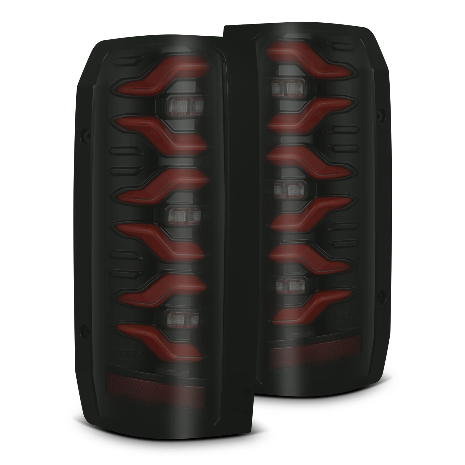 87-96 Ford F-Series/Bronco LUXX-Series LED Tail Lights Black Red 3 87-96 Ford F-Series/Bronco LUXX-Series LED Tail Lights Black Red