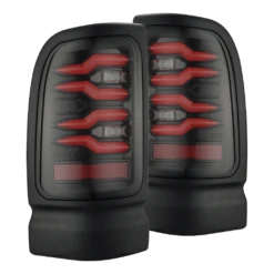 94-01 Dodge Ram 1500/94-02 Ram 2500/3500 LUXX-Series LED Tail Lights Black Red