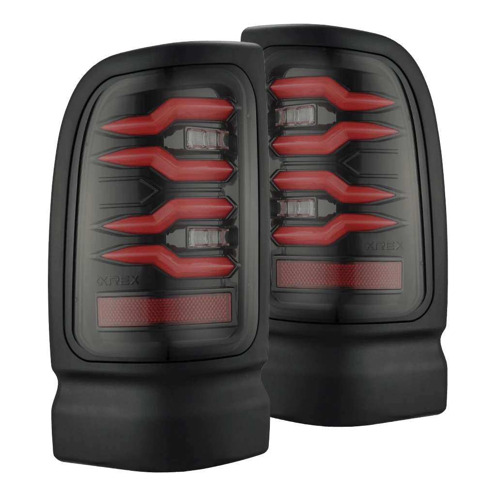 94-01 Dodge Ram 1500/94-02 Ram 2500/3500 LUXX-Series LED Tail Lights Black Red 3 94-01 Dodge Ram 1500/94-02 Ram 2500/3500 LUXX-Series LED Tail Lights Black Red