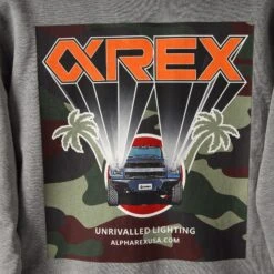 AlphaRex Cali-Light Zip Up Hoodie Grey -Car Light Shop alpharex cali light zip up hoodie grey 193035