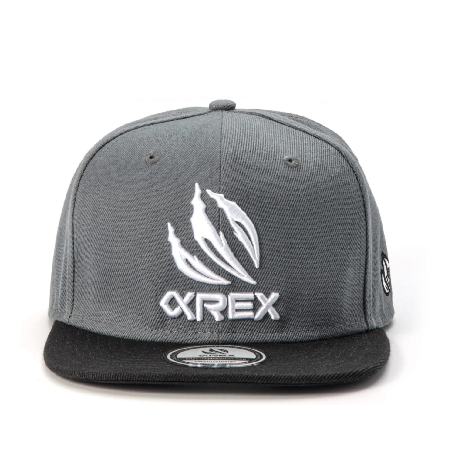 AlphaRex Embroidered Snapback Grey 5 AlphaRex Embroidered Snapback Grey - Image 3