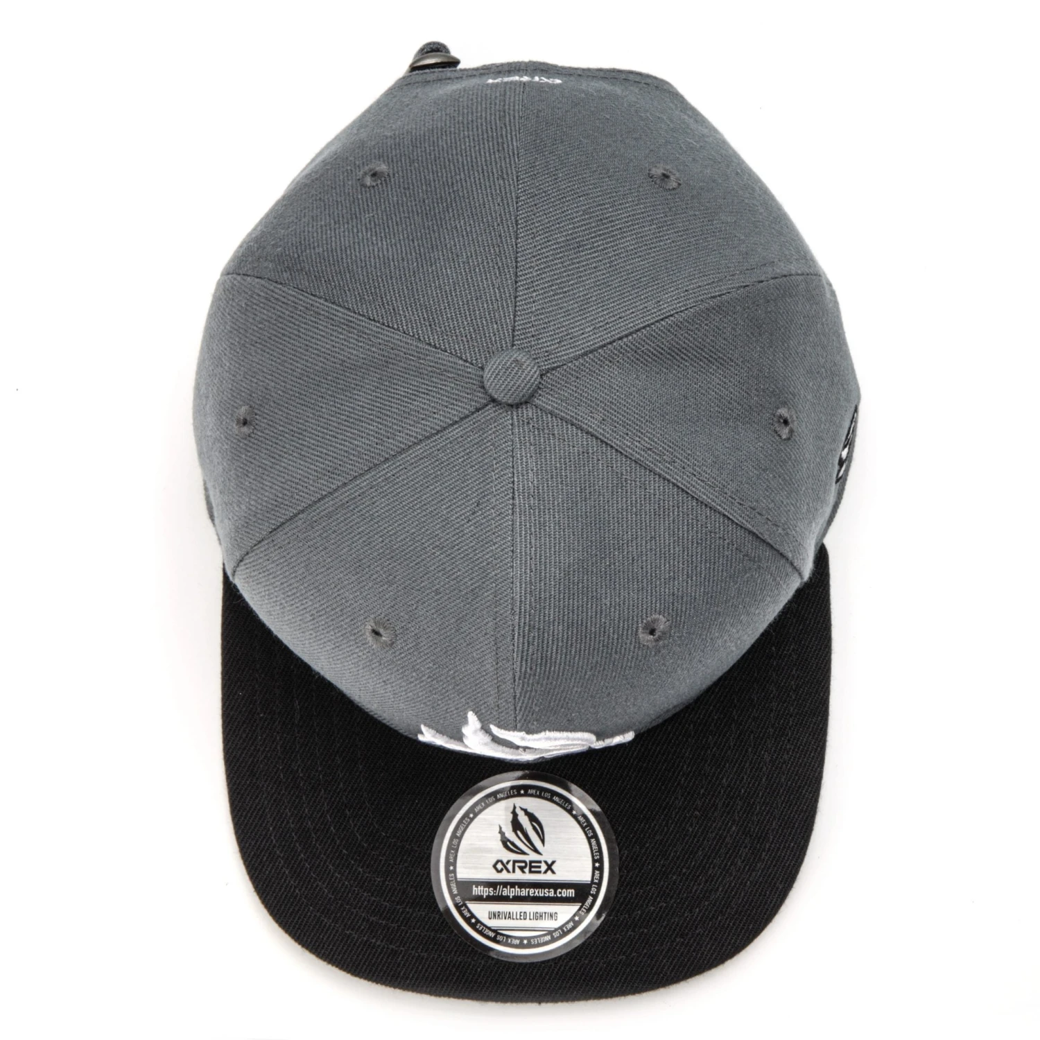 AlphaRex Embroidered Snapback Grey 8 AlphaRex Embroidered Snapback Grey - Image 6