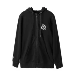 AlphaRex Initial Zip Up Hoodie Black