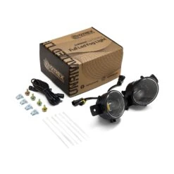 Universal Nissan/Infiniti DoubleTap Dual Color LED Projector Fog Lights -Car Light Shop universal nissan dual color led projector fog lights 546759