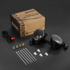 Universal Nissan/Infiniti DoubleTap Dual Color LED Projector Fog Lights -Car Light Shop universal nissan dual color led projector fog lights 757290